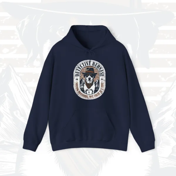 navy_hoodie Detective Bernese Hooded Sweatshirt