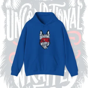 blue_unconditionallove_hoodie Unconditional Love Hooded Sweatshirt