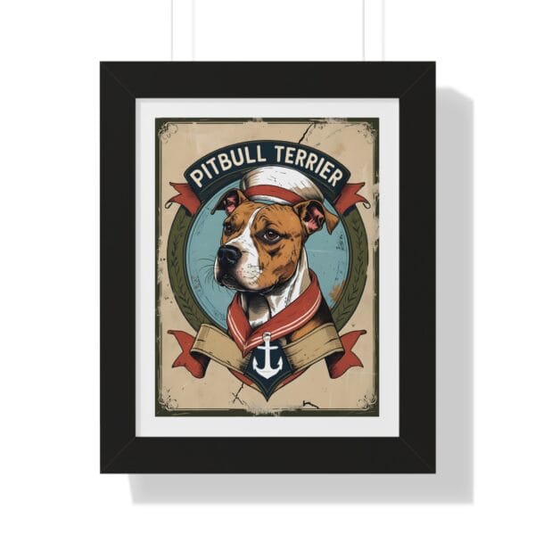 Captain Pitbull Terrier Poster