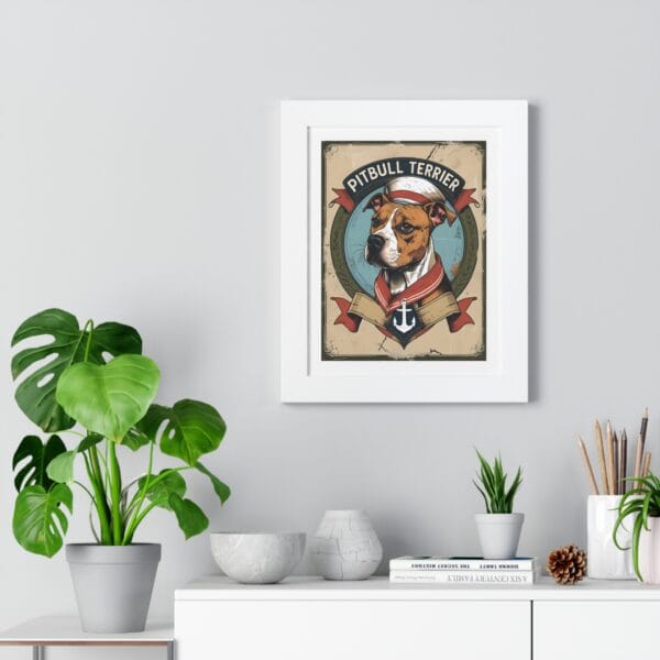 Captain Pitbull Terrier Poster