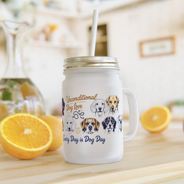 Every Day is Dog Day Mason Jar