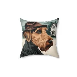 Airedale Terrier Square Pillow