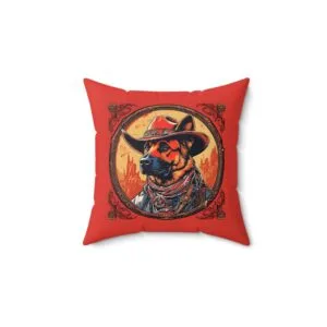 Shepherd Cow-Dog Square Pillow