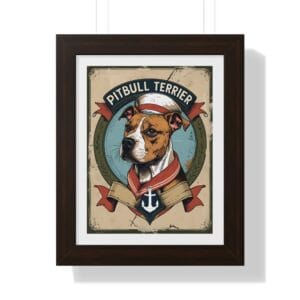 Captain Pitbull Terrier Poster