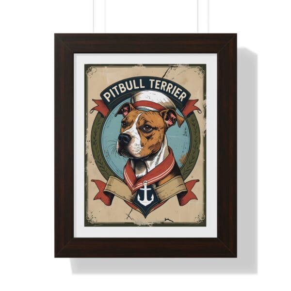 Captain Pitbull Terrier Poster