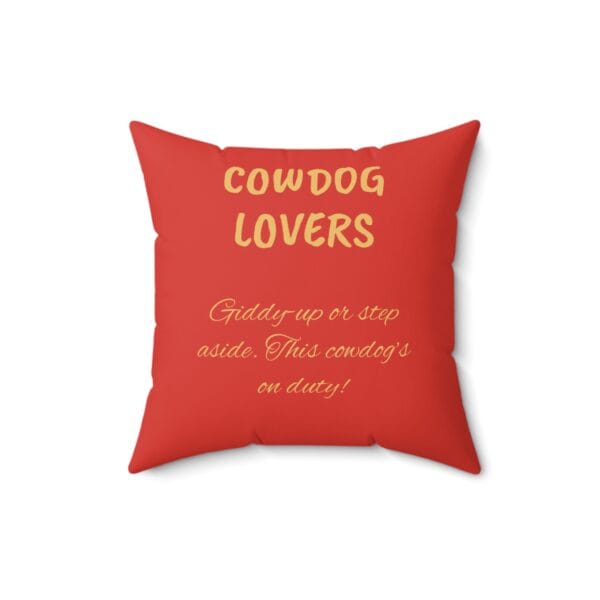 Shepherd Cow-Dog Square Pillow