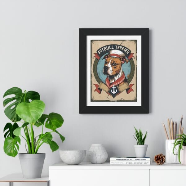 Captain Pitbull Terrier Poster