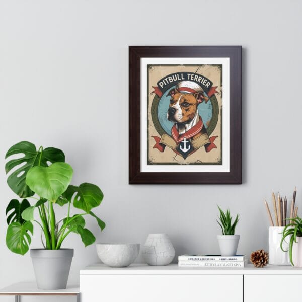 Captain Pitbull Terrier Poster