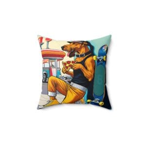 Airedale Terrier & Pizza Pillow