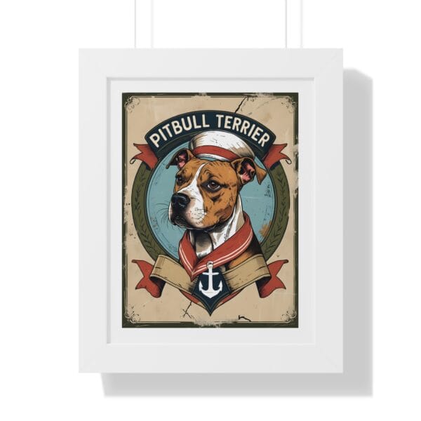 Captain Pitbull Terrier Poster