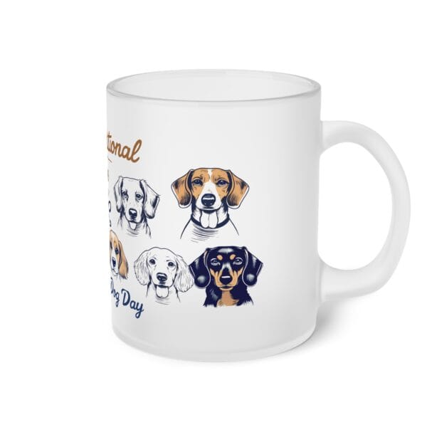 Unconditional Dog Love Frosted Glass Mug